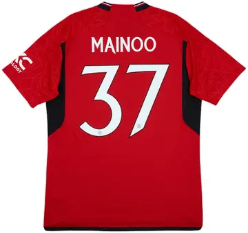2023-24 Manchester United Home Shirt Mainoo #37 - 10/10 - (L)