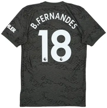 2020-21 Manchester United Away Shirt B.Fernandes #18 - 10/10 - (S)
