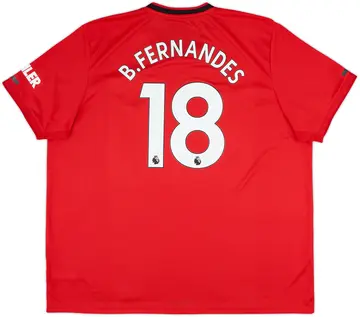 2019-20 Manchester United Home Shirt B.Fernandes #18 - 10/10 - (3XL)