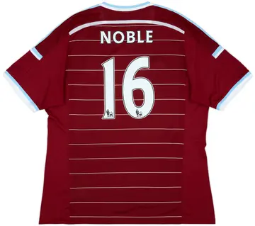 2014-15 West Ham Home Shirt Noble #16 - 10/10 - (XXL)