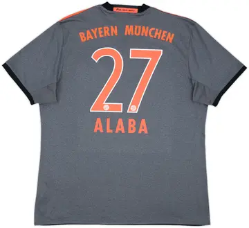 2016-17 Bayern Munich Away Shirt Alaba #27 - 10/10 - (XL)