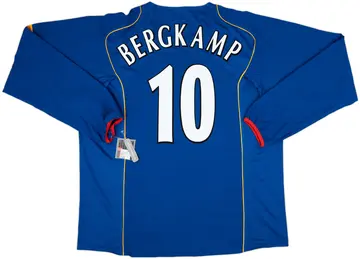 2004-06 Arsenal Away L/S Shirt Bergkamp #10 (XXL)