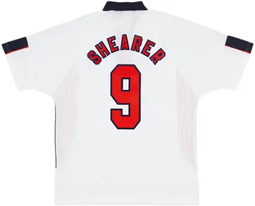 1997-99 England Home Shirt Shearer #9 (XL)