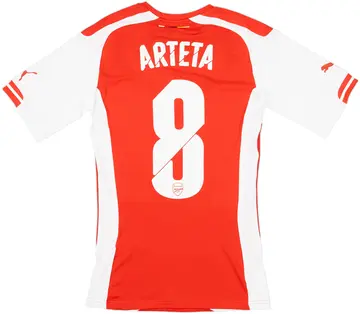 2014-15 Arsenal Authentic Home Shirt Arteta #8 (M)