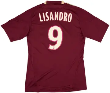 2010-11 Lyon Away Shirt Lisandro #9 (S)