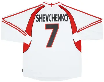 2000-02 AC Milan Away L/S Shirt Shevchenko #7 (XL)