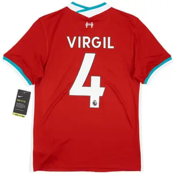 2020-21 Liverpool Home Shirt Virgil #4 (S)