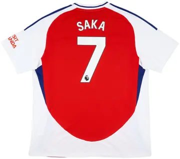 2024-25 Arsenal Home Shirt Saka #7 - 10/10 - (XXL)