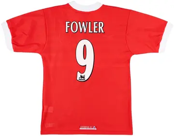1998-00 Liverpool Home Shirt Fowler #9 - 10/10 - (Y)