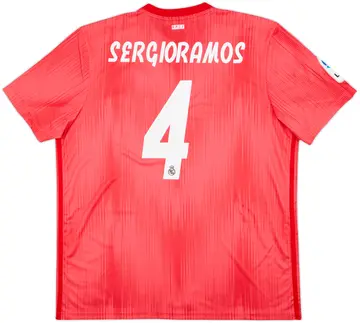 2018-19 Real Madrid Third Shirt Sergio Ramos #4 (XL)