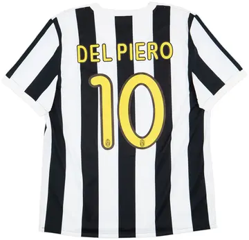2009-10 Juventus Home Shirt Del Piero #10 - 10/10 - (XL)
