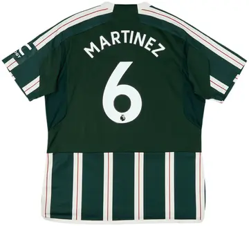 2023-24 Manchester United Away Shirt Martinez #6 - 10/10 - (XL)