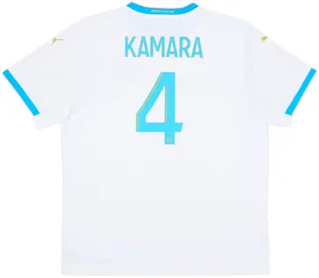 2020-21 Olympique Marseille Home Shirt Kamara #4 - 10/10 - (XL)