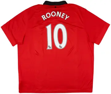 2013-14 Manchester United Home Shirt Rooney #10 - 10/10 - (3XL)