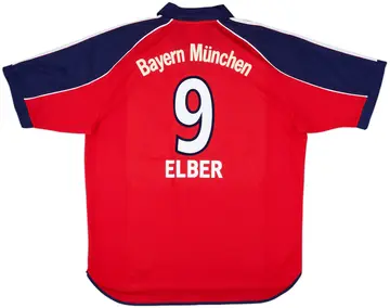 1999-01 Bayern Munich Home Shirt Elber #9 - 10/10 - (XL)