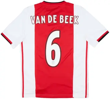 2019-20 Ajax Home Shirt Van De Beek #6 - 10/10 - (XL.Boys)