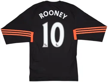 2015-16 Manchester United Authentic Third L/S Shirt Rooney #10 (S)