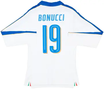 2016-17 Italy Player Issue Away L/S Shirt Bonucci #19 (L)
