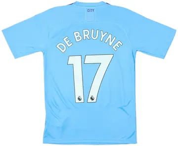 2019-20 Manchester City Authentic Home Shirt De Bruyne #17 (S)