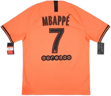 2019-20 Paris Saint-Germain Away Shirt Mbappe #7 (L)