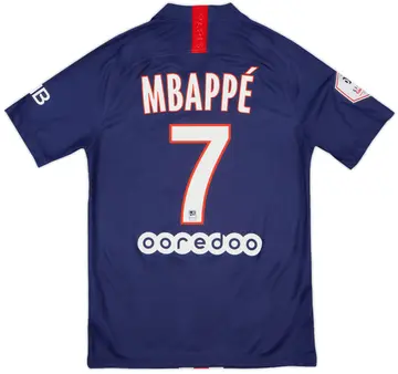 2019-20 Paris Saint-Germain Home Shirt Mbappe #7 - 10/10 - (S)