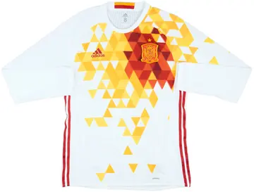 2016-17 Spain Player Issue Away L/S Shirt - 10/10 - (L)