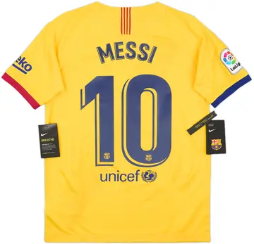 2019-20 Barcelona Away Shirt Messi #10 (XL.Boys)