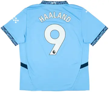 2024-25 Manchester City Home Shirt Haaland #9 - 10/10 - (XL)