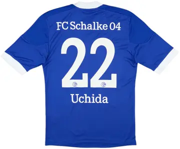 2012-14 Schalke Home Shirt Uchida #22 (S)