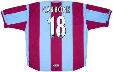 1999-00 Aston Villa Home Shirt Carbone #18 - 10/10 - (XXL)