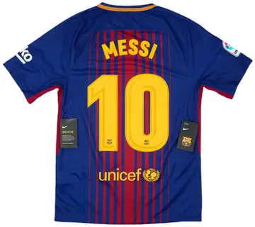 2017-18 Barcelona Home Shirt Messi #10 (S)