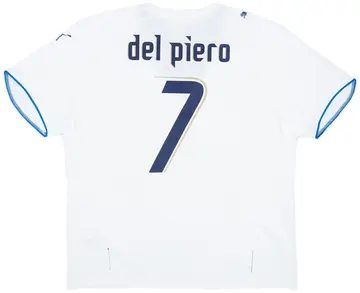2006 Italy Away Shirt Del Piero #7 (XXL)