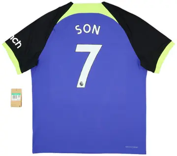 2022-23 Tottenham Authentic Away Shirt Son #7 (XL)