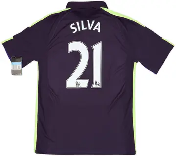 2014-15 Manchester City Third Shirt Silva #21 (M)