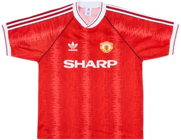 1990-92 Manchester United Home Shirt - 10/10 - (L)