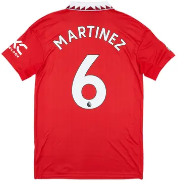 2022-23 Manchester United Home Shirt Martinez #6 (S)