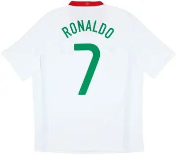 2008-10 Portugal Away Shirt Ronaldo #7 - 10/10 - (L)