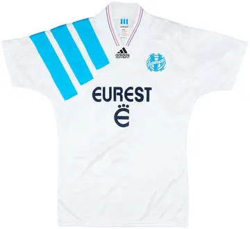 1992-93 Olympique Marseille Home Shirt - 10/10 - (S)