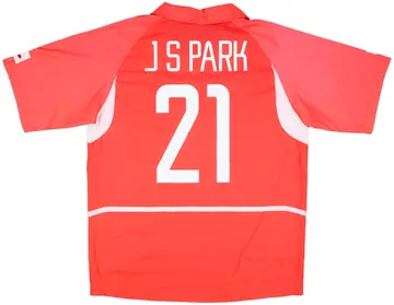 2002-03 South Korea Home Shirt J.S.Park #21 - 10/10 - (L)