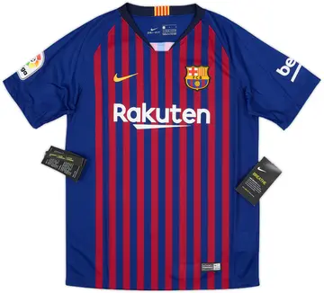 2018-19 Barcelona Home Shirt (L.Boys)