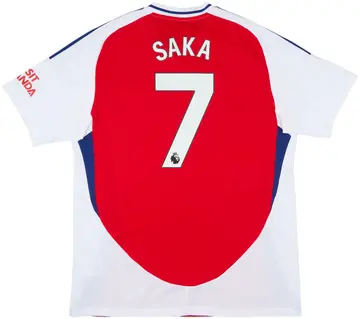 2024-25 Arsenal Home Shirt Saka #7 - 10/10 - (XL)