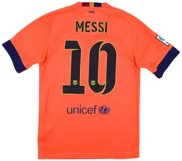 2014-15 Barcelona Away Shirt Messi #10 - 10/10 - (S)