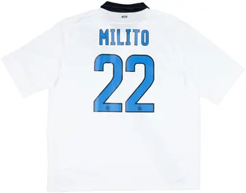 2011-12 Inter Milan Away Shirt Milito #22 - 10/10 - (XXL)