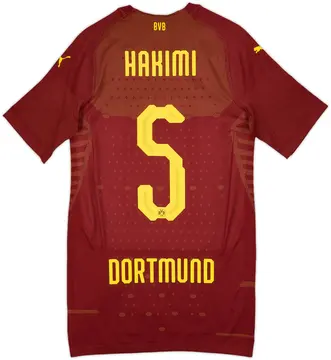 2018-19 Borussia Dortmund Authentic Third Shirt Hakimi #5 (L)