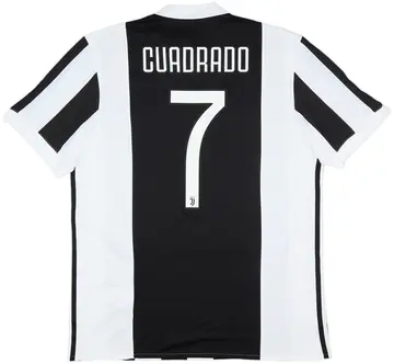 2017-18 Juventus Home Shirt Cuadrado #7 (L)