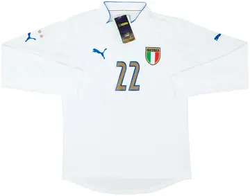 2003-04 Italy Player Issue Away L/S Shirt #22 (L)