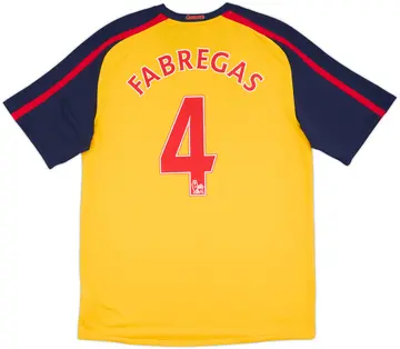 2008-09 Arsenal Away Shirt Fabregas #4 (M)