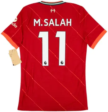 2021-22 Liverpool Authentic Home Shirt M.Salah #11 (S)