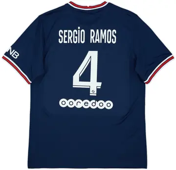 2021-22 Paris Saint-Germain Home Shirt Sergio Ramos #4 (L)