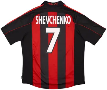 2000-02 AC Milan Home Shirt Shevchenko #7 - 10/10 - (XL)